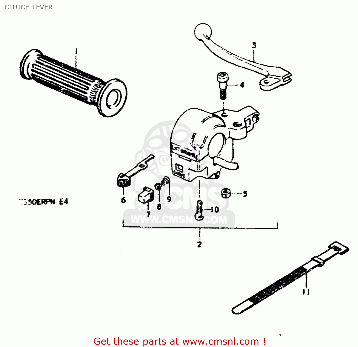 CLUTCH LEVER TS50ERPD 1979 (N)