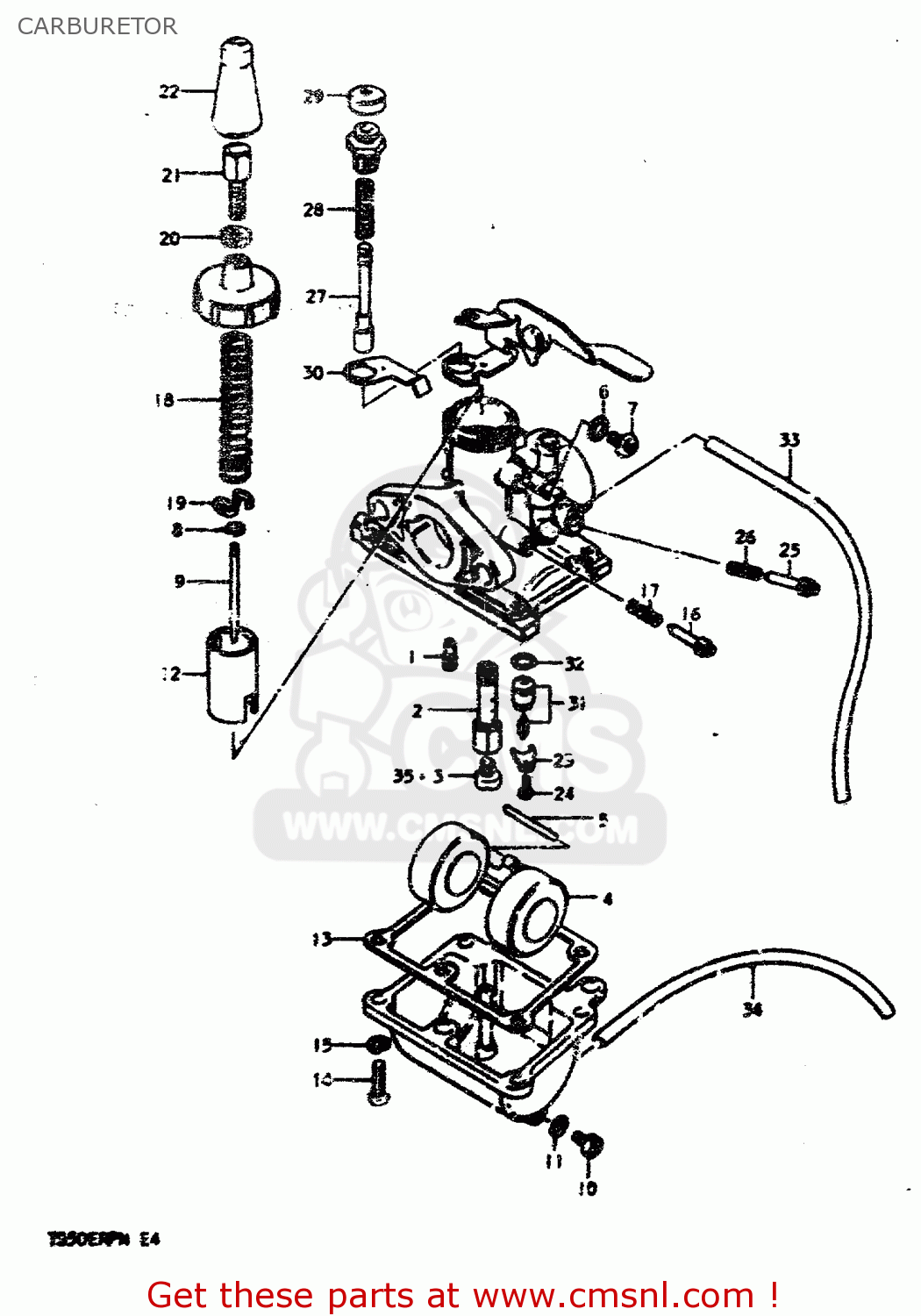 CARBURETOR TS50ERPD 1979 (N)