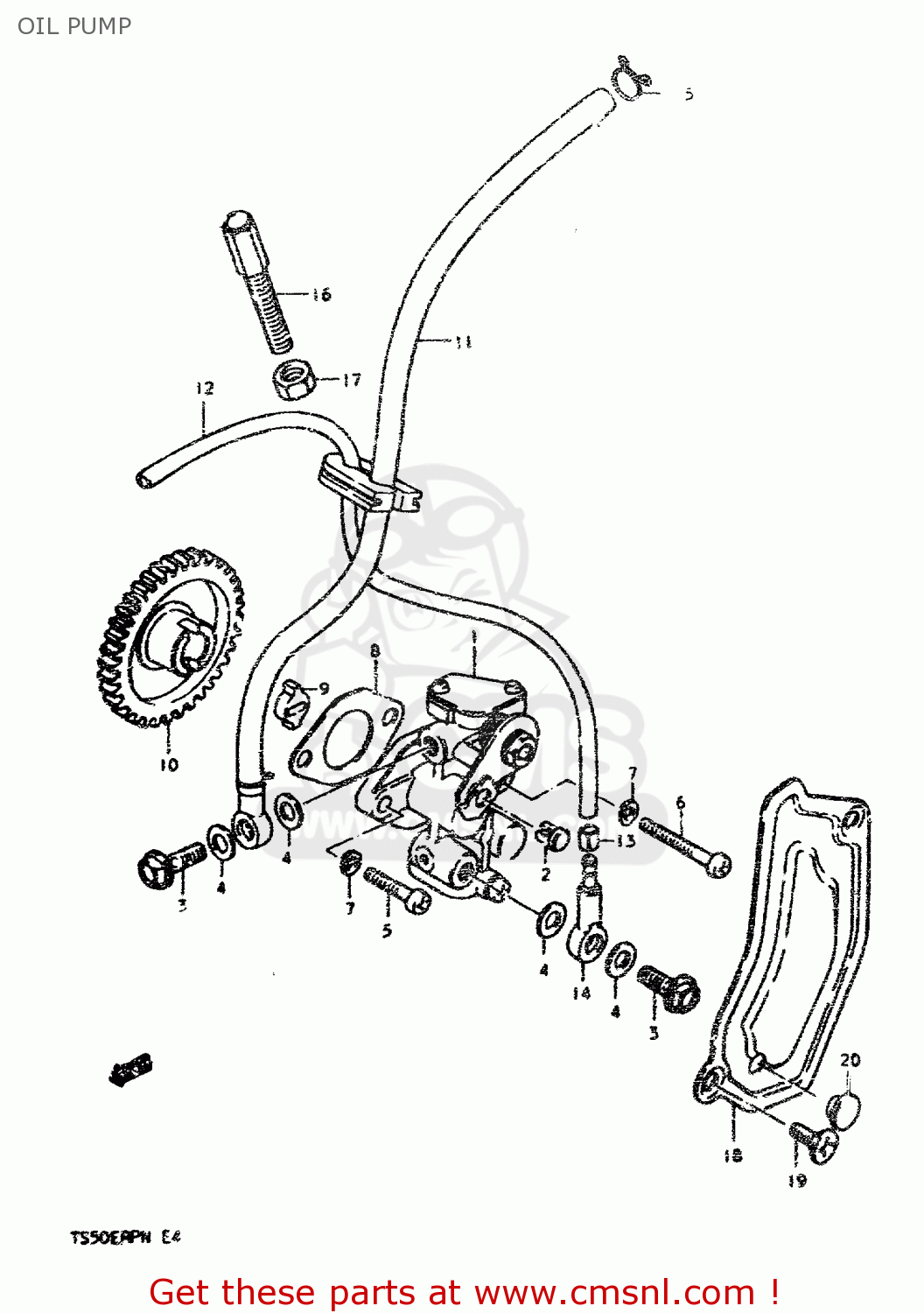 OIL PUMP TS50ERPD 1979 (N)