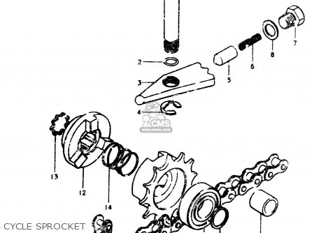 CYCLE SPROCKET - TS50ERPD 1979 (N)