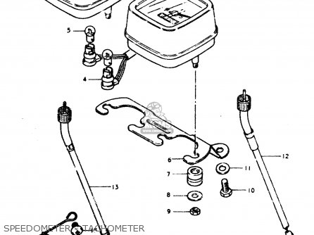 SPEEDOMETER - TACHOMETER - TS50ERPD 1979 (N)