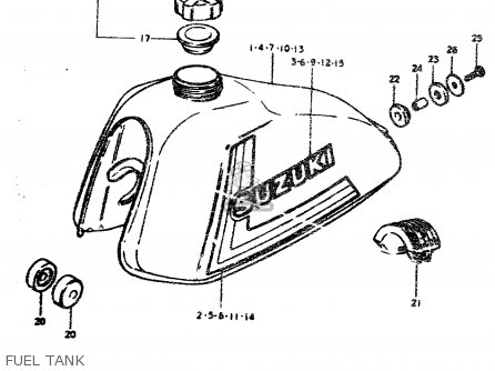 FUEL TANK - TS50ERPD 1979 (N)
