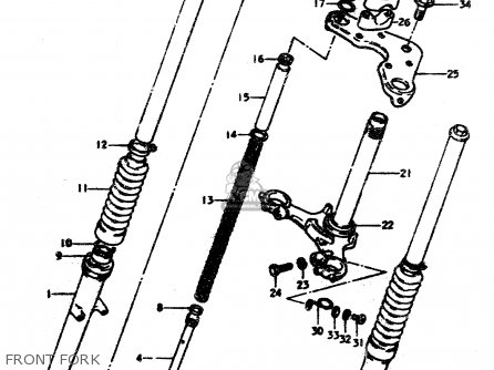 FRONT FORK - TS50ERPD 1979 (N)