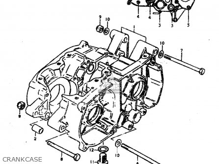CRANKCASE - TS50ERPD 1979 (N)
