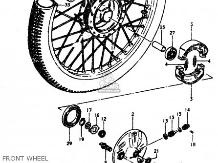 FRONT WHEEL - TS50ERPD 1979 (N)