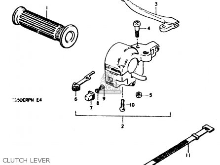 CLUTCH LEVER - TS50ERPD 1979 (N)