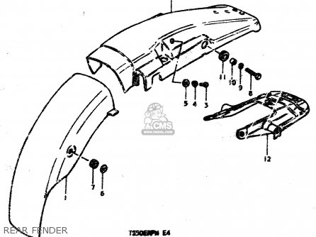 REAR FENDER - TS50ERPD 1979 (N)