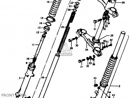 FRONT FORK - TS50ERPD 1979 (N)