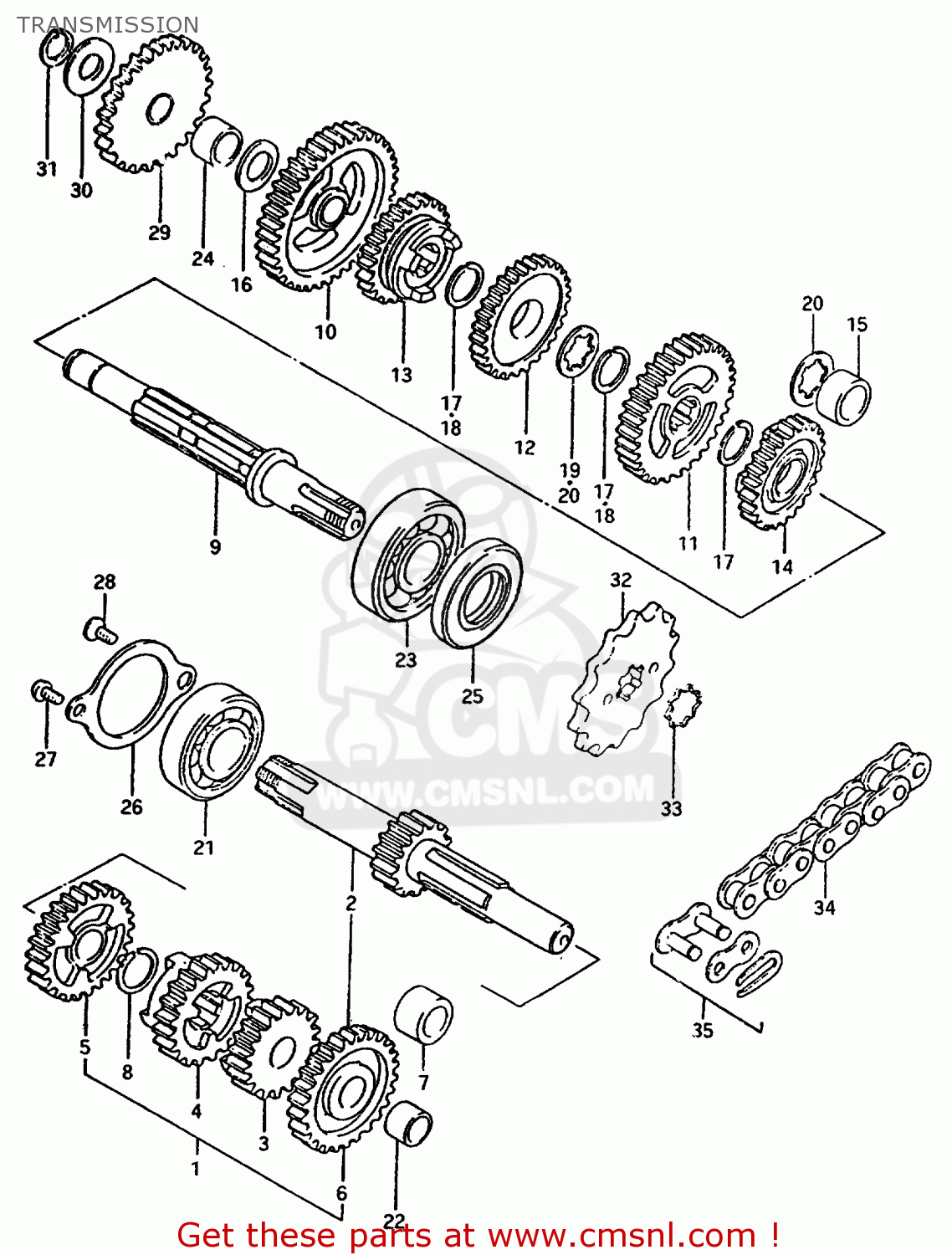 TRANSMISSION TS50ERPD 1981 (T) FRANCE (E04)