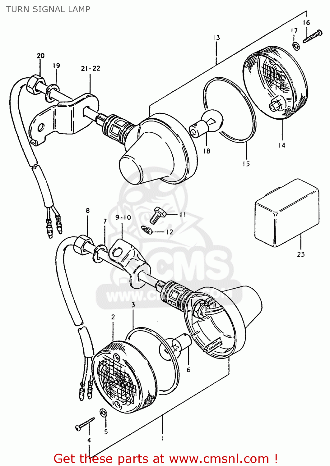TURN SIGNAL LAMP TS50ERPD 1981 (T) FRANCE (E04)