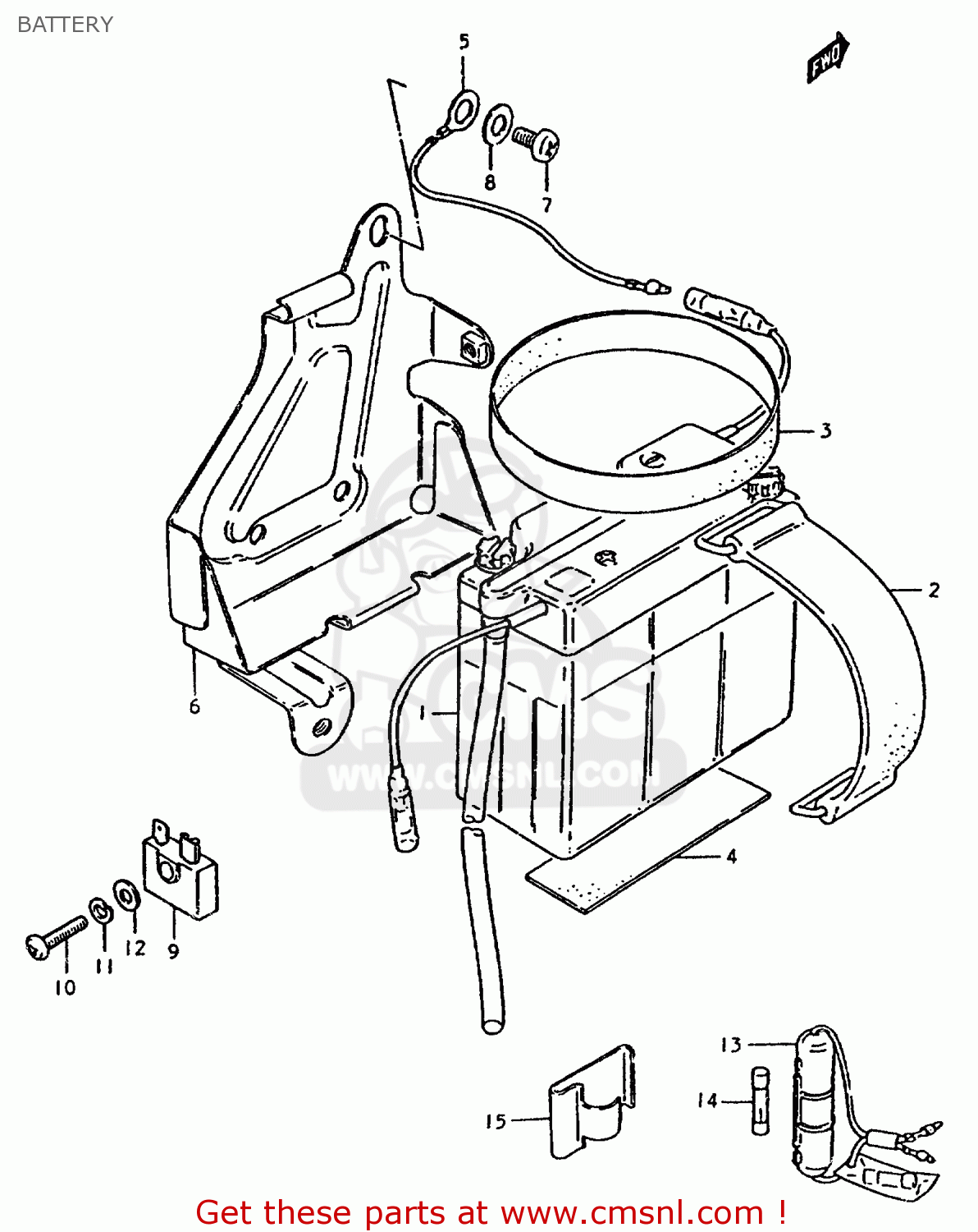 BATTERY TS50ERPD 1981 (T) FRANCE (E04)