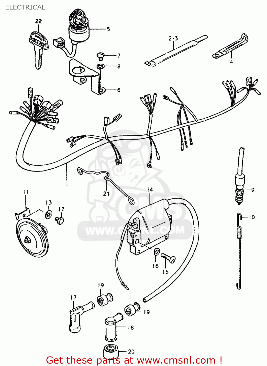 ELECTRICAL TS50ERPD 1981 (T) FRANCE (E04)