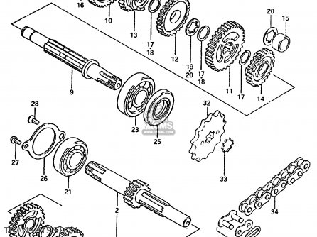 TRANSMISSION - TS50ERPD 1981 (T) FRANCE (E04)