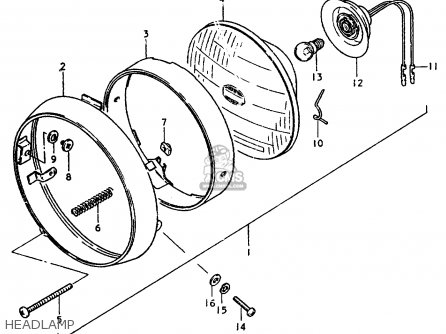 HEADLAMP - TS50ERPD 1981 (T) FRANCE (E04)