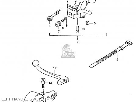 LEFT HANDLE SWITCH - TS50ERPD 1981 (T) FRANCE (E04)