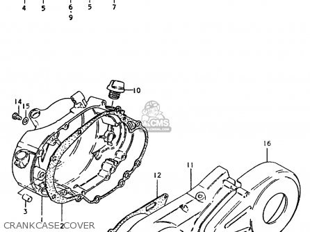 CRANKCASE COVER - TS50ERPD 1981 (T) FRANCE (E04)
