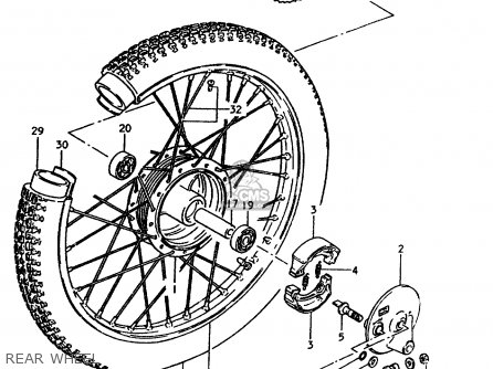 REAR WHEEL - TS50ERPD 1981 (T) FRANCE (E04)