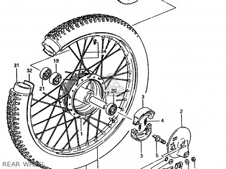 REAR WHEEL - TS50ERPD 1981 (T) FRANCE (E04)