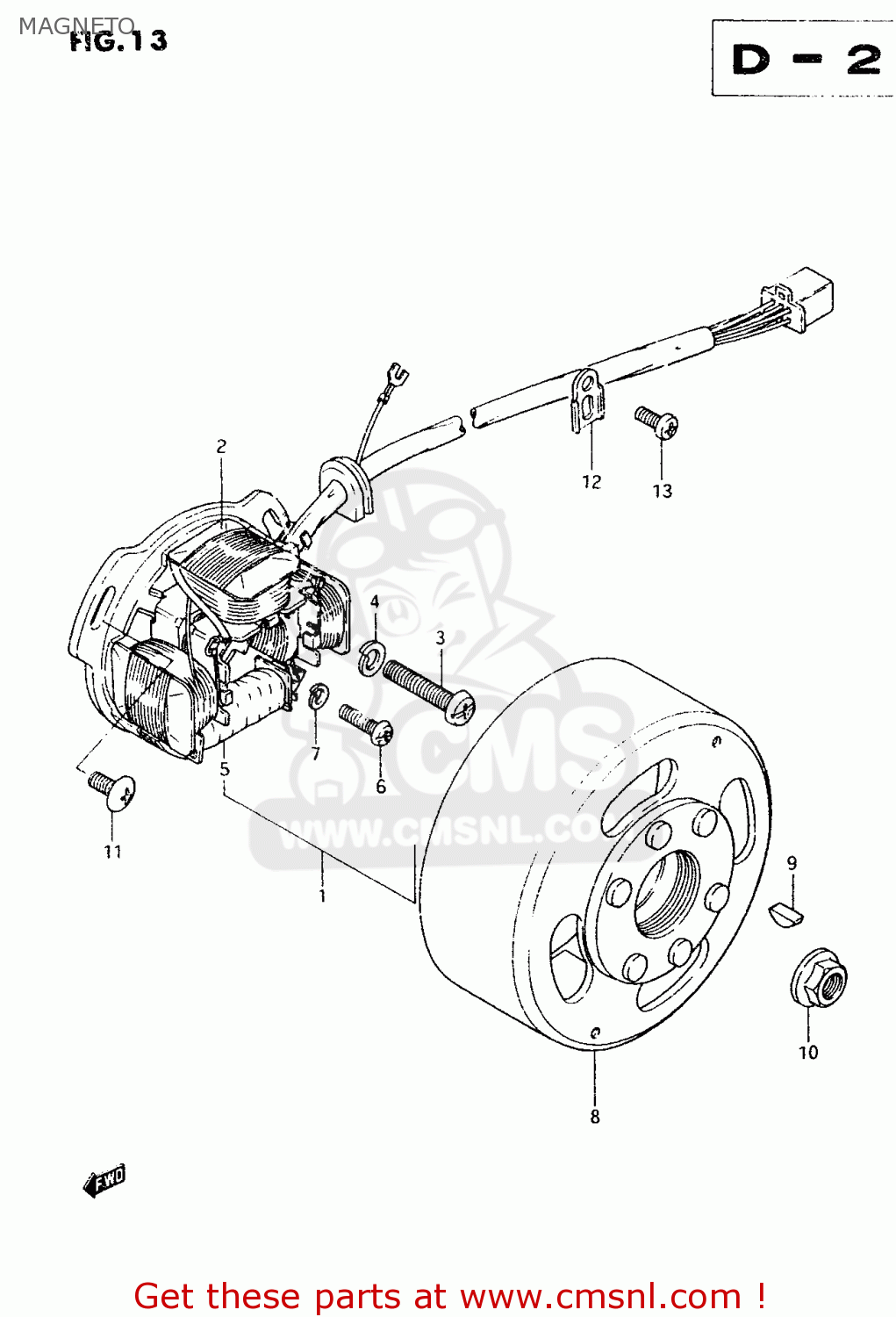 MAGNETO TS50XK 1984 (E) (E02 E16 E18 E21)