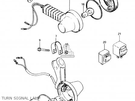 TURN SIGNAL LAMP - TS50XK 1984 (E) (E02 E16 E18 E21)