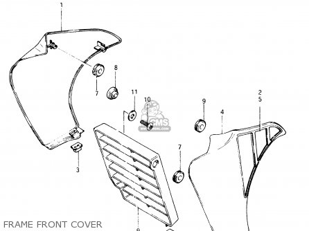 FRAME FRONT COVER - TS50XK 1986 (G) (E02 E16 E18 E21 E25)