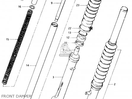 FRONT DAMPER - TS50XK 1986 (G) (E02 E16 E18 E21 E25)