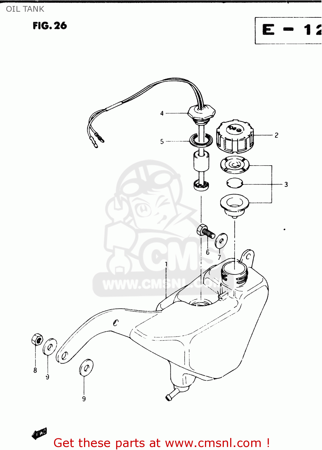 OIL TANK TS50XK 1988 (J) (E01 E02 E16 E18 E21 E25)