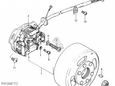 MAGNETO - TS50XK 1988 (J) (E01 E02 E16 E18 E21 E25)