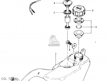 OIL TANK - TS50XK 1988 (J) (E01 E02 E16 E18 E21 E25)