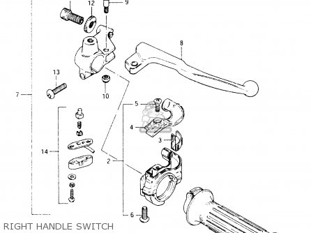 RIGHT HANDLE SWITCH - TS50XK 1988 (J) (E01 E02 E16 E18 E21 E25)