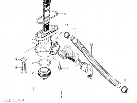 FUEL COCK - TS50XK 1991 (M) (E01 E02 E16 E17 E18 E21 E22 E25)