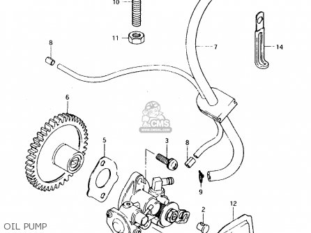 OIL PUMP - TS50XK 1991 (M) (E01 E02 E16 E17 E18 E21 E22 E25)