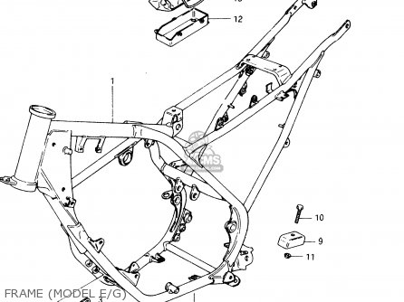 FRAME (MODEL E/G) - TS50XK 1994 (R) (E01 E02 E16 E17 E18 E22 E25)
