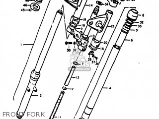 FRONT FORK - TS75 1975 (M) USA (E03)