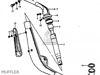 MUFFLER - TS75 1976 (A) USA (E03)