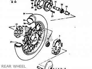 REAR WHEEL - TS75 1976 (A) USA (E03)