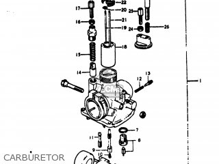 CARBURETOR - TS75 1977 (B) USA (E03)