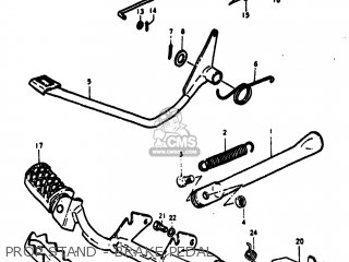 PROP STAND - BRAKE PEDAL - TS75 1977 (B) USA (E03)