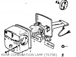 REAR COMBINATION LAMP (TS75B) - TS75 1977 (B) USA (E03)