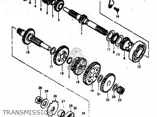 TRANSMISSION - TS75 1977 (B) USA (E03)