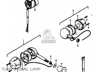 TURN SIGNAL LAMP - TS75 1977 (B) USA (E03)