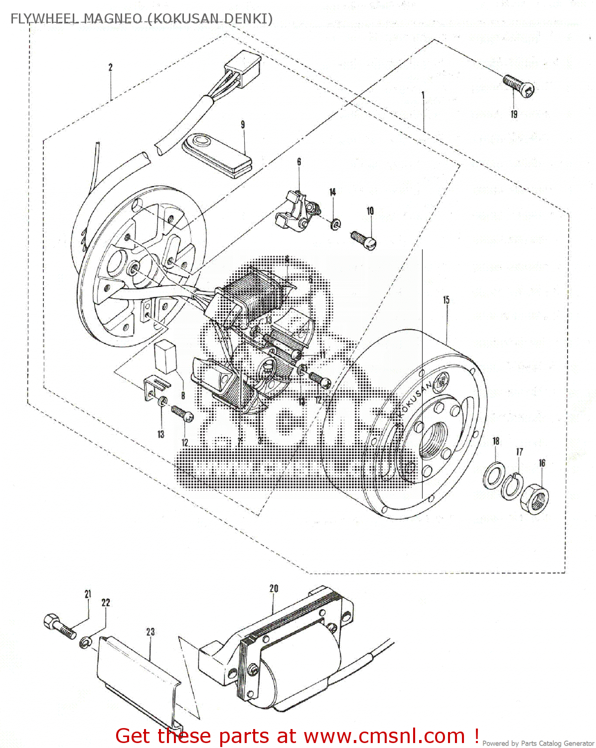 FLYWHEEL MAGNEO (KOKUSAN DENKI) TS90