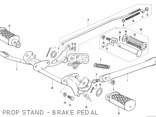 PROP STAND - BRAKE PEDAL - TS90