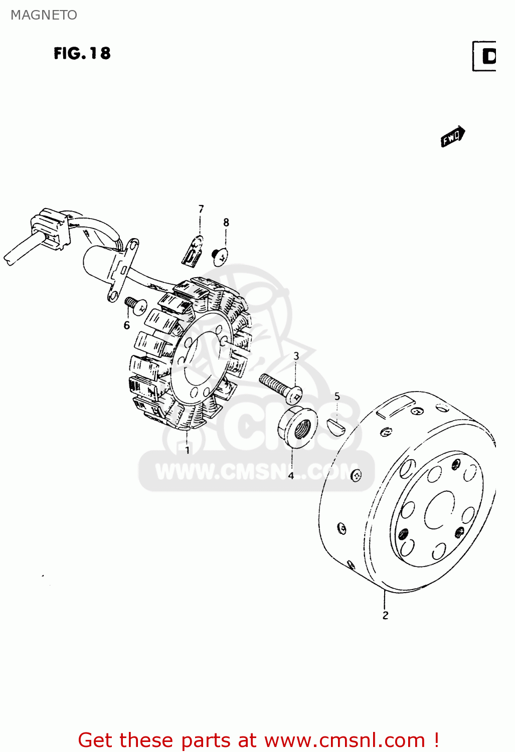 MAGNETO TU250X 1997 (V) (E02 E04 E17 E24 E25 E34 E39)