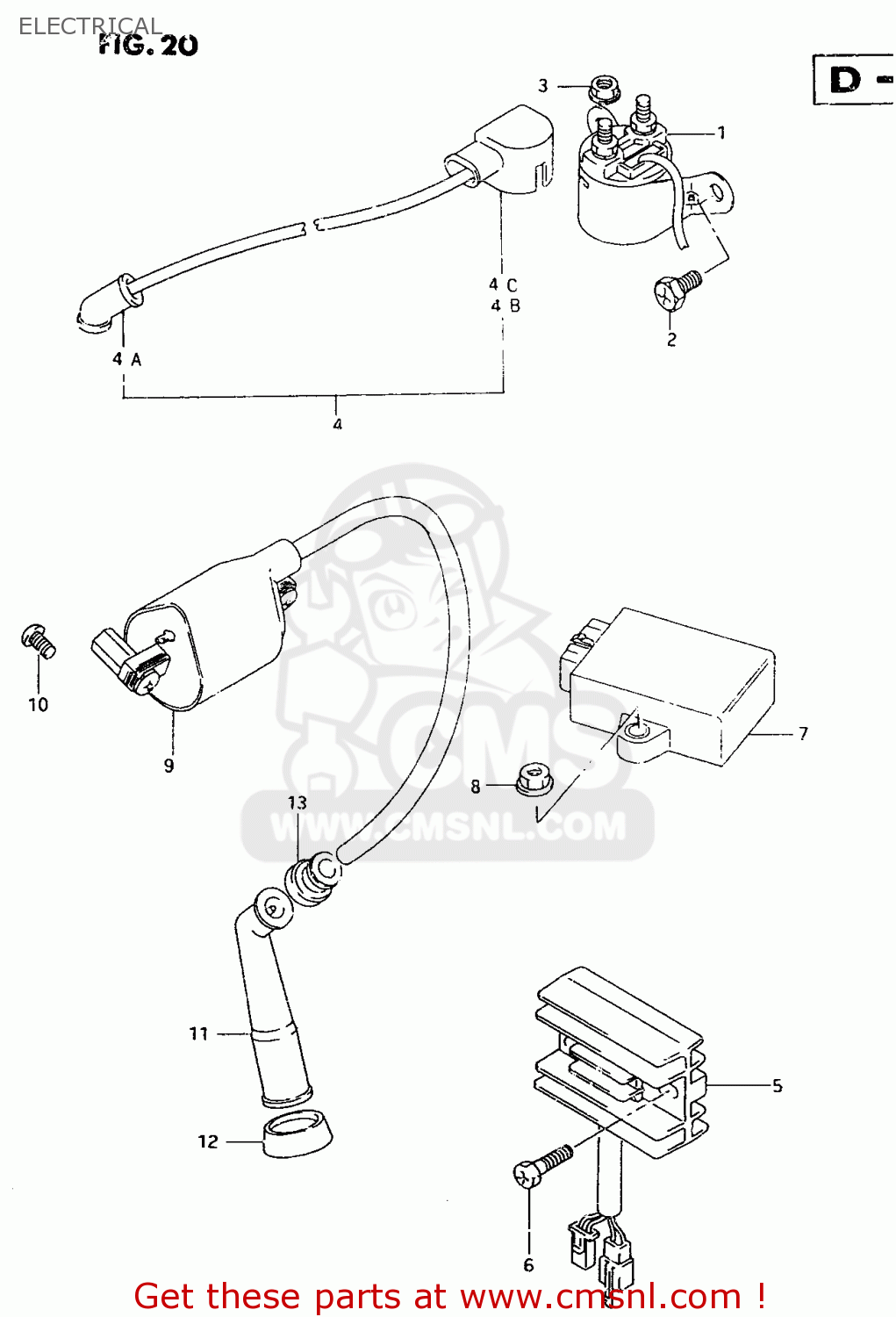 ELECTRICAL TU250X 1997 (V) (E02 E04 E17 E24 E25 E34 E39)