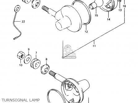 TURNSIGNAL LAMP - TU250X 1997 (V) (E02 E04 E17 E24 E25 E34 E39)
