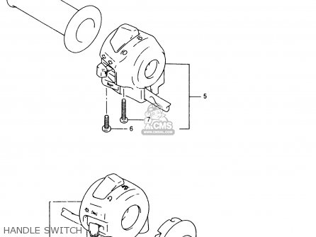 HANDLE SWITCH - TU250X 1997 (V) (E02 E04 E17 E24 E25 E34 E39)