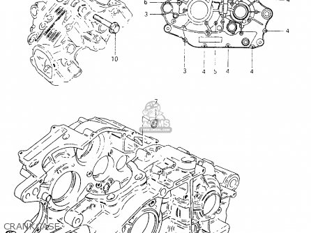 CRANKCASE - TU250X 1997 (V) (E02 E04 E17 E24 E25 E34 E39)