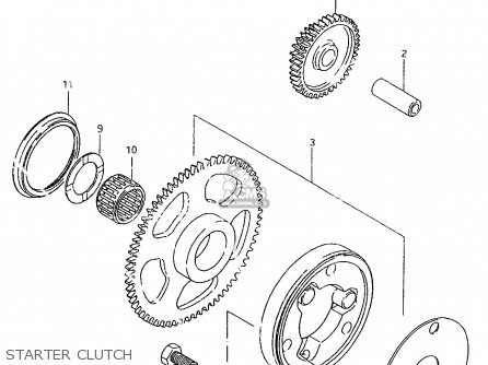 STARTER CLUTCH - TU250X 1997 (V) (E02 E04 E17 E24 E25 E34 E39)