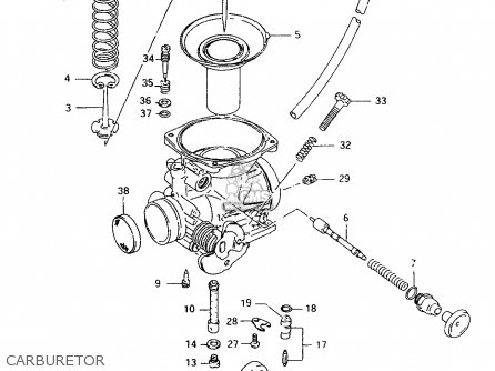 CARBURETOR - TU250X 1998 (W) (E02 E04 E17 E24 E25 E34 E39)